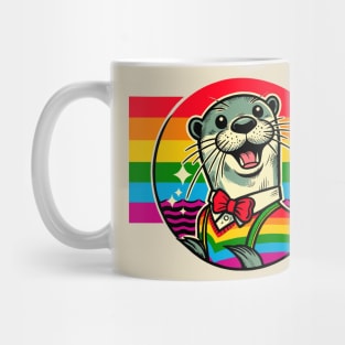 Gay Pride Nerdy Otter Mug